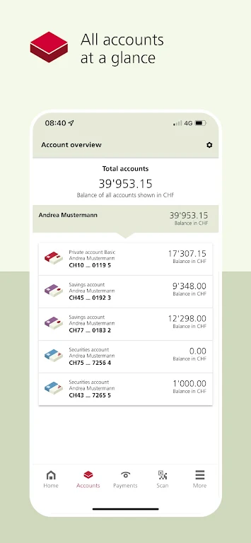 BEKB App – Mobile Banking Screenshot 4