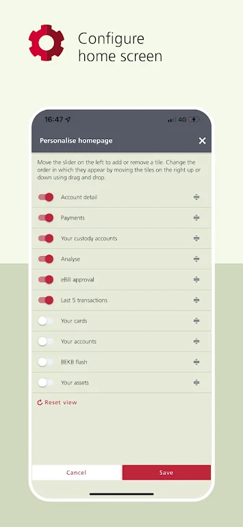 BEKB App – Mobile Banking Screenshot 3