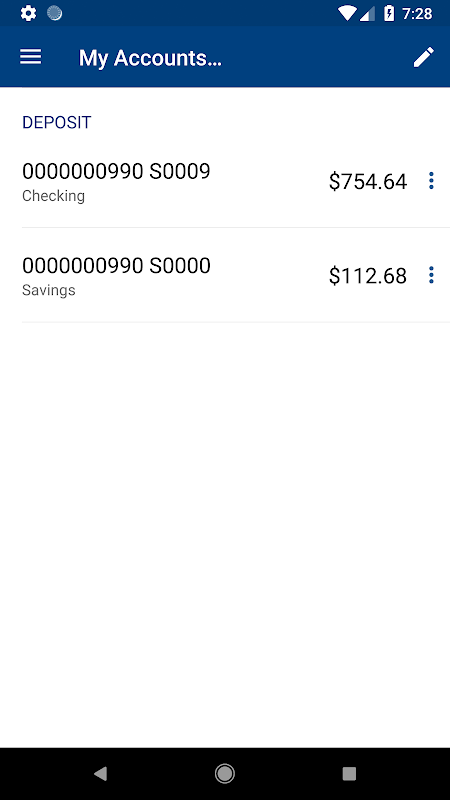JPEFCU Mobile  Banking Screenshot 1
