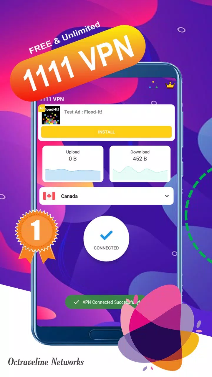 1111 VPN - A Fast, Unlimited, Free VPN Proxy Screenshot 3