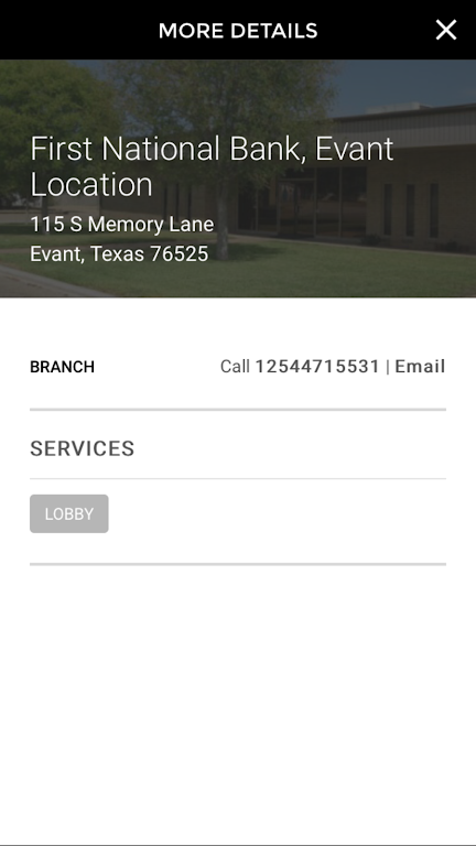 First National Bank - Evant Screenshot 3