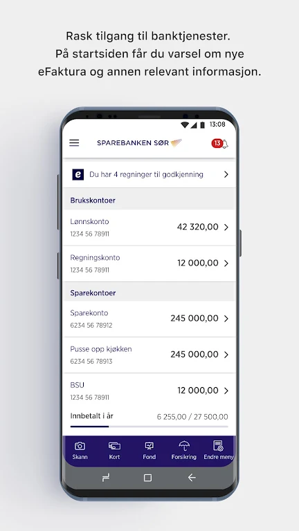 Sparebanken Sør Mobilbank Screenshot 1