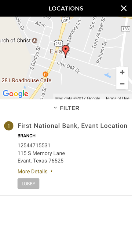 First National Bank - Evant Screenshot 2