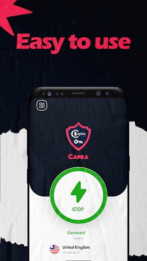 Capra VPN - Secure VPN Screenshot 3