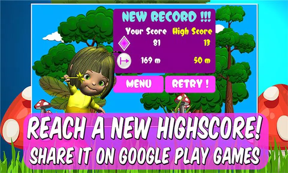 Princess Baby Fairy: Magic Run Screenshot 3