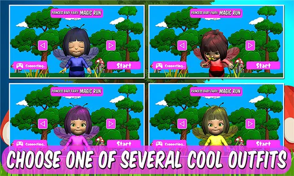 Princess Baby Fairy: Magic Run Screenshot 2