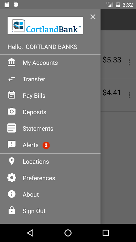 Cortland Bank Mobile Banking Screenshot 4