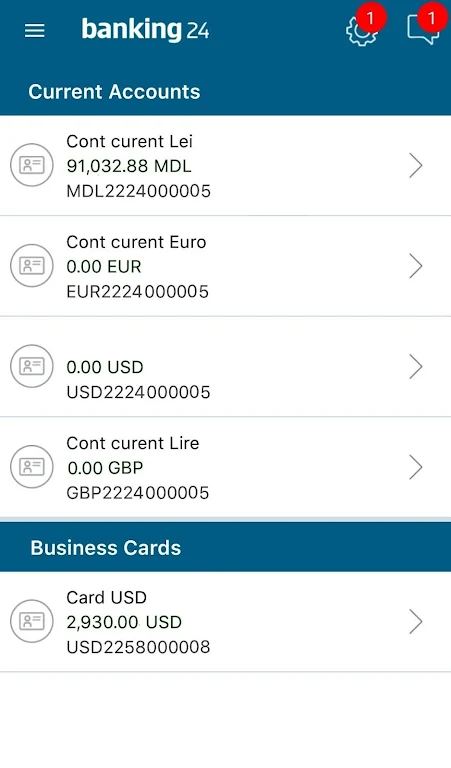 Corporate Mobile 24Banking Screenshot 4