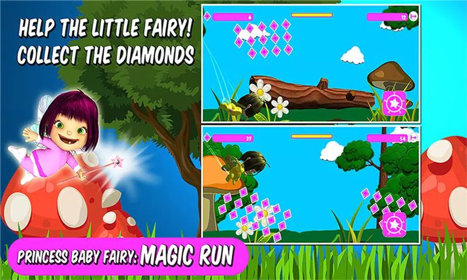 Princess Baby Fairy: Magic Run Screenshot 1