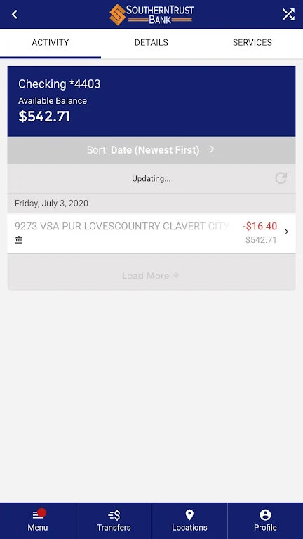 SouthernTrust Bank Mobile Screenshot 3
