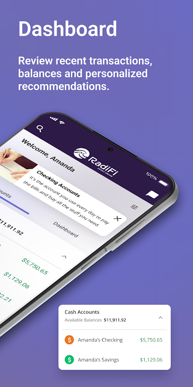 RadiFi Mobile Banking Screenshot 2
