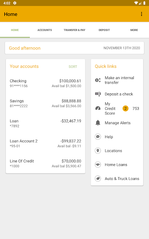 Tri Counties Mobile Banking Screenshot 1