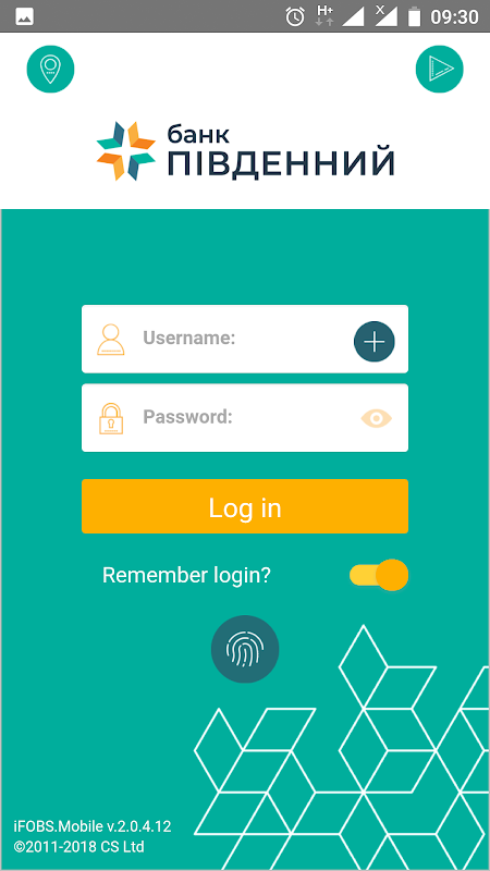 Pivdenny MyBank Screenshot 1