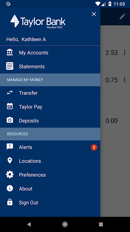 Taylor Bank Mobile Screenshot 3