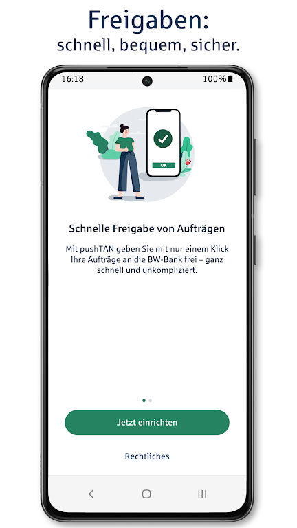 BW-pushTAN pushTAN der BW-Bank Screenshot 1