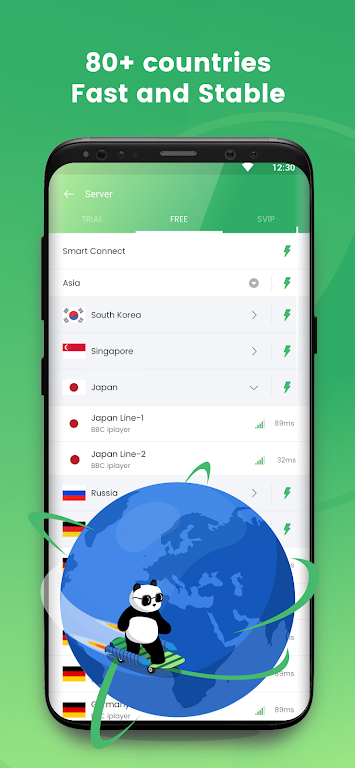 Panda VPN Free-The best and fastest free VPN Screenshot 3