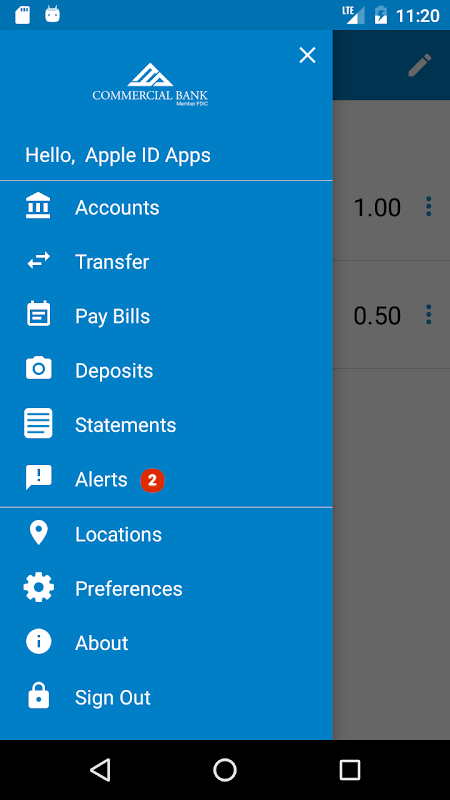 Commercial Bank for Android Screenshot 1