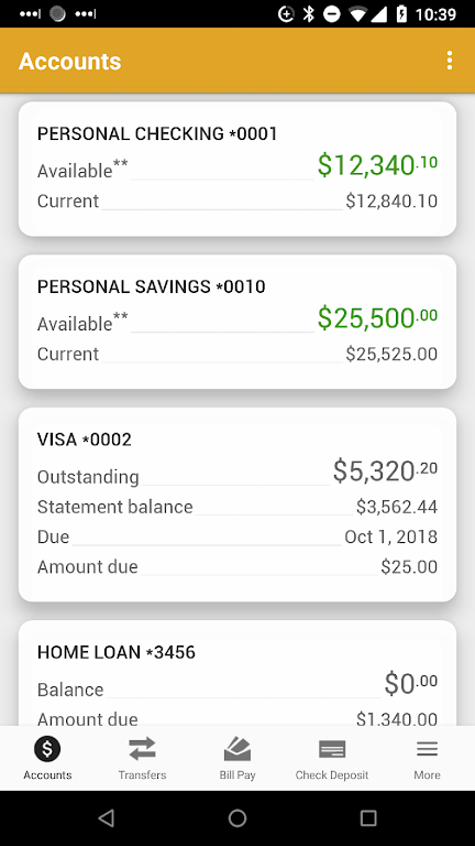 GBB Mobile Banking Screenshot 1