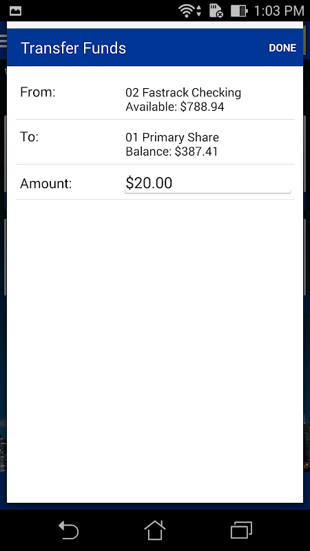 NYMCU Mobile Banking Screenshot 3