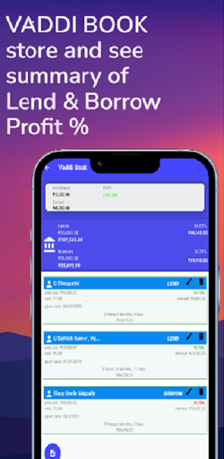 vaddi - interest calculator Screenshot 2