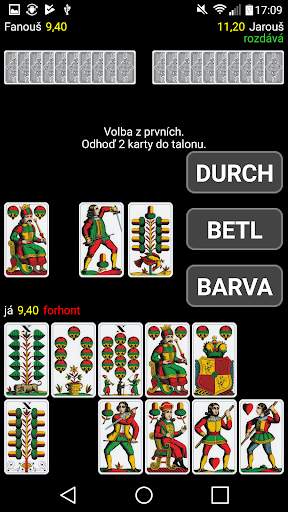 Licitovaný mariáš Screenshot 4