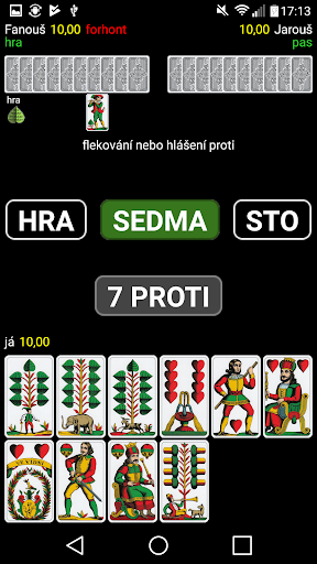 Licitovaný mariáš Screenshot 2