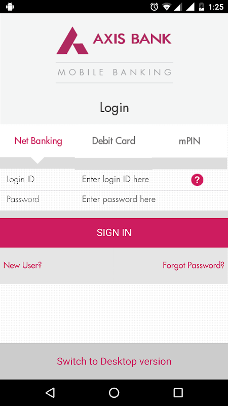 Internet Banking-All Banks Screenshot 1