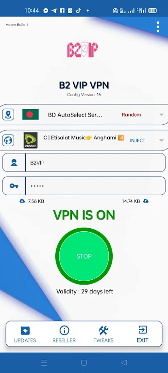 B2 Vip Vpn Screenshot 2