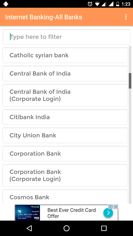 Internet Banking-All Banks Screenshot 3