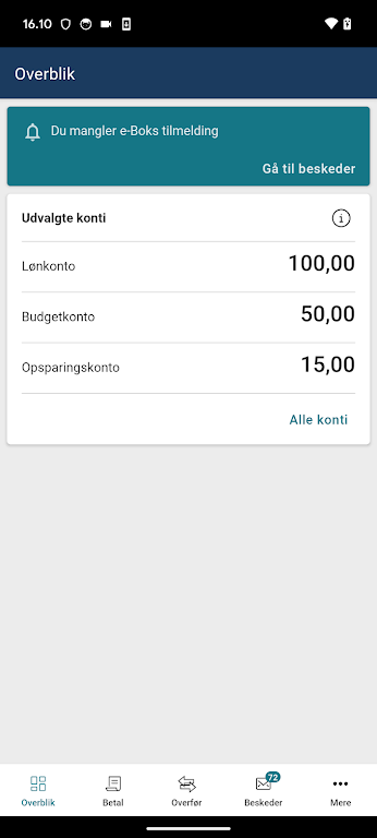 Lægernes Bank Screenshot 2