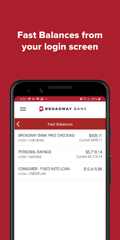 Broadway Bank Mobile Screenshot 1