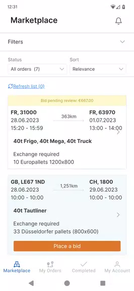 sennder Screenshot 1