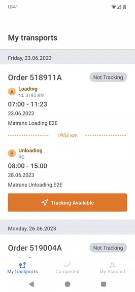 sennder Screenshot 2