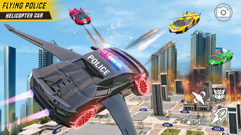 Helicopter Game: Flying Car 3D Screenshot 1