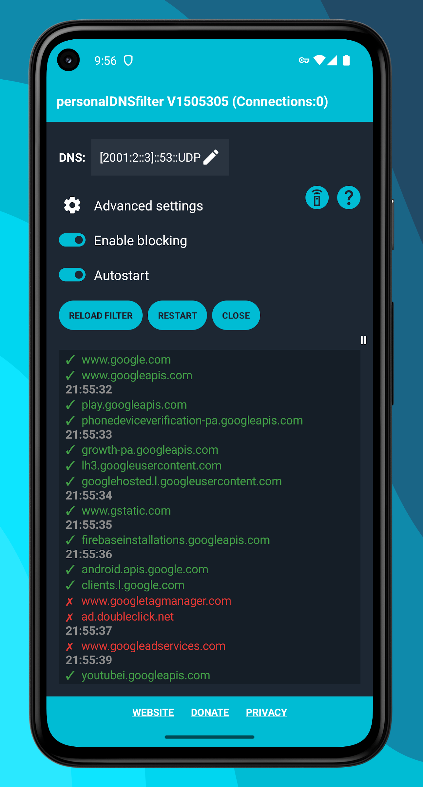 personalDNSfilter Screenshot 2