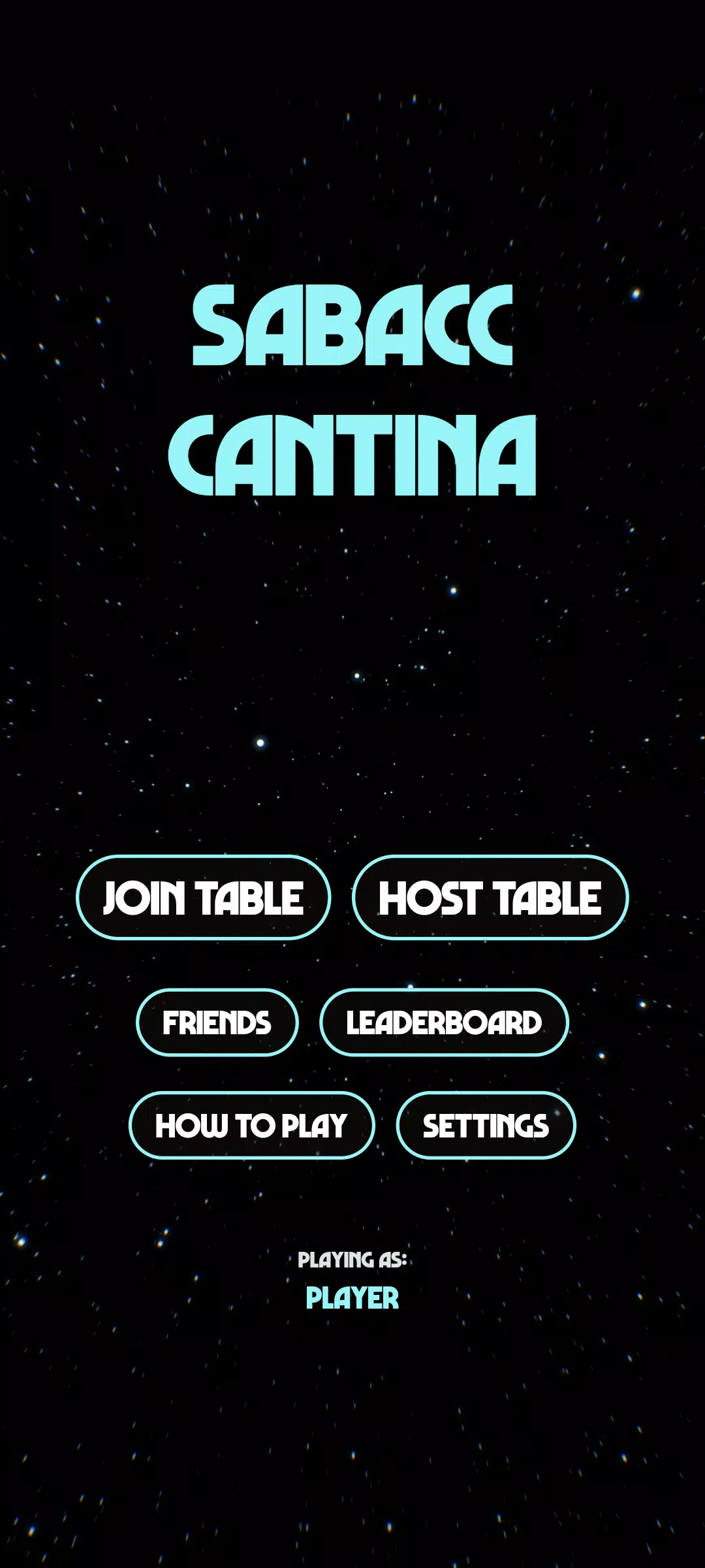 Sabacc Cantina Screenshot 1