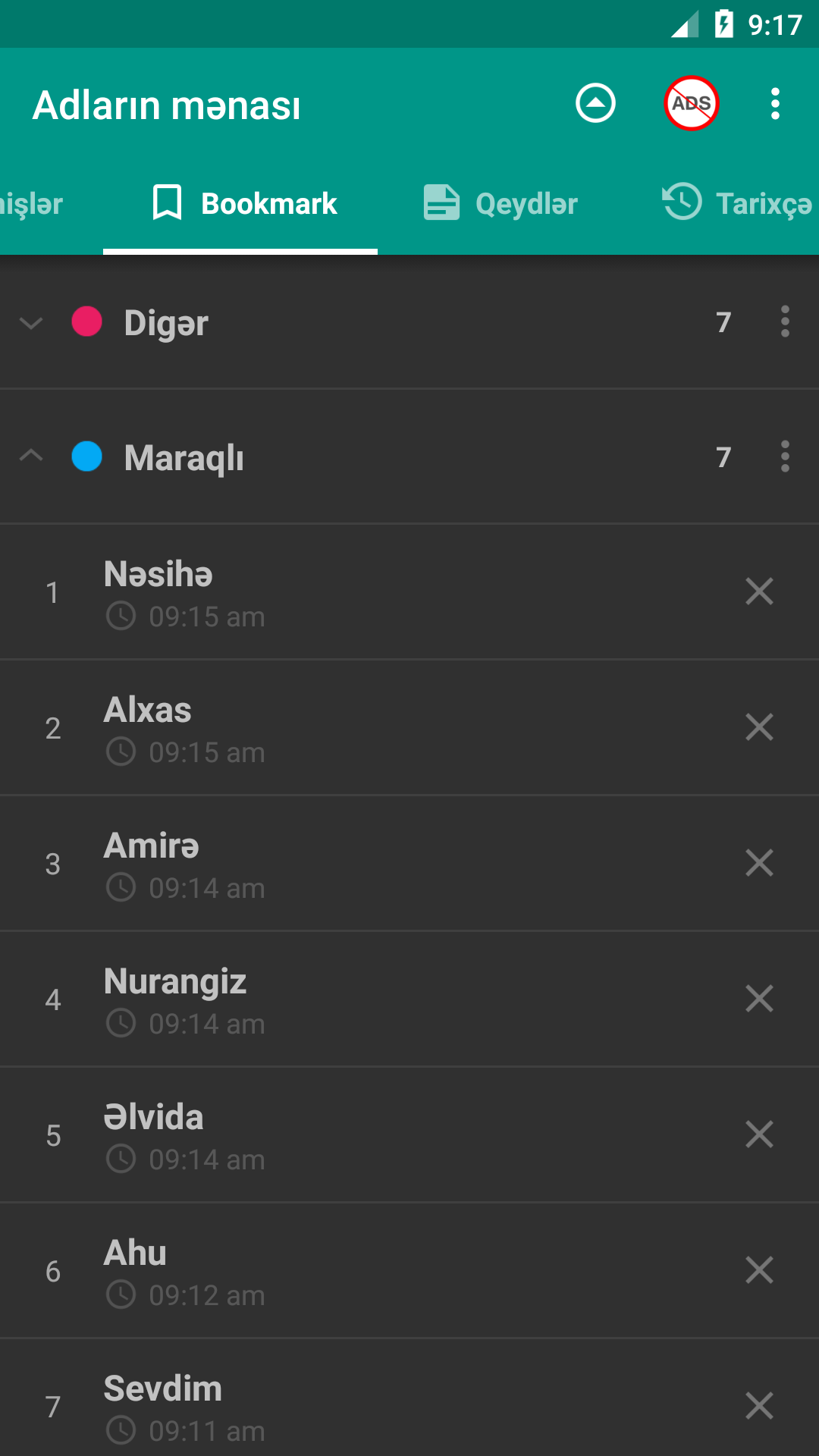 Adların mənası Screenshot 5
