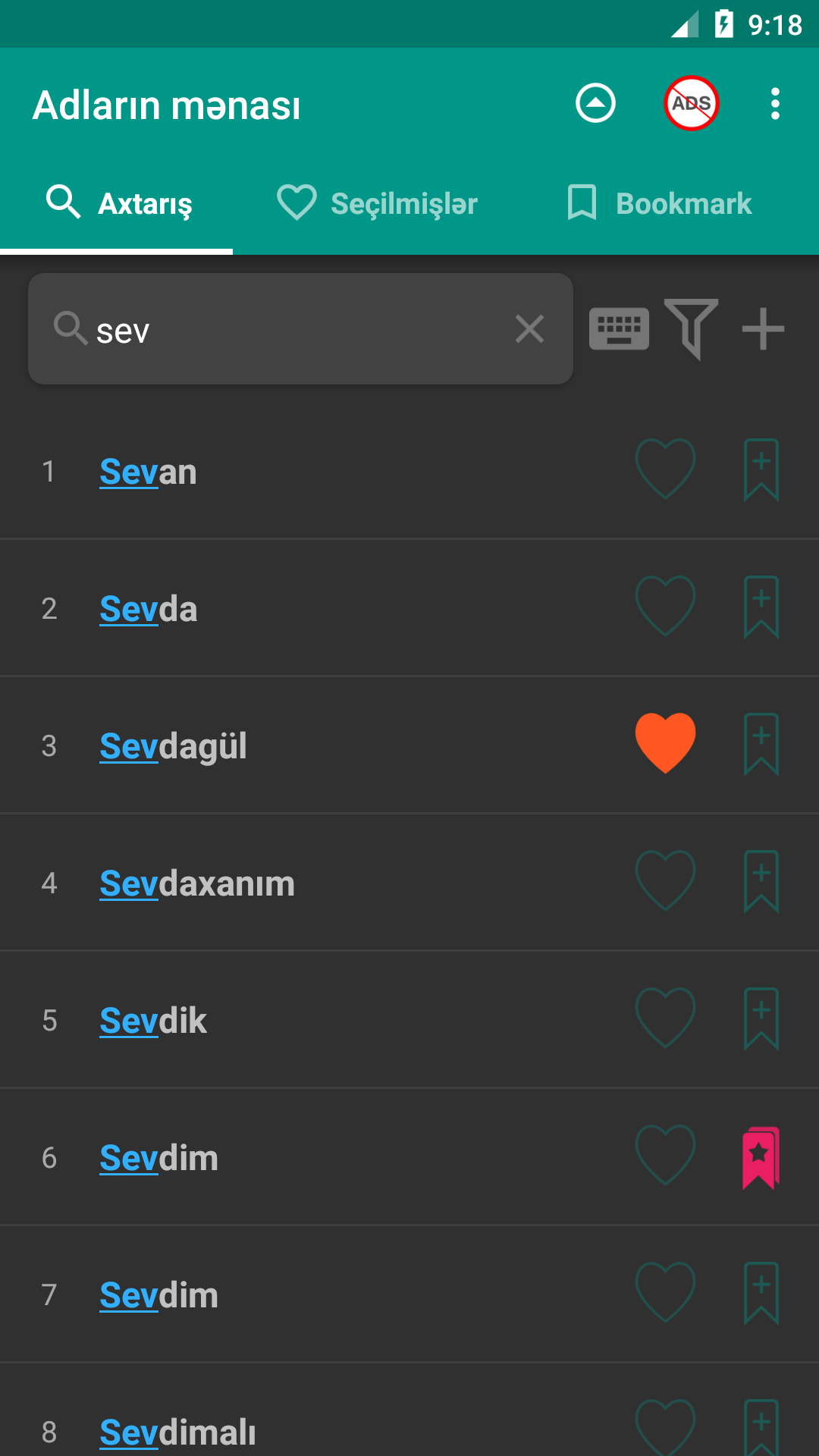 Adların mənası Screenshot 1