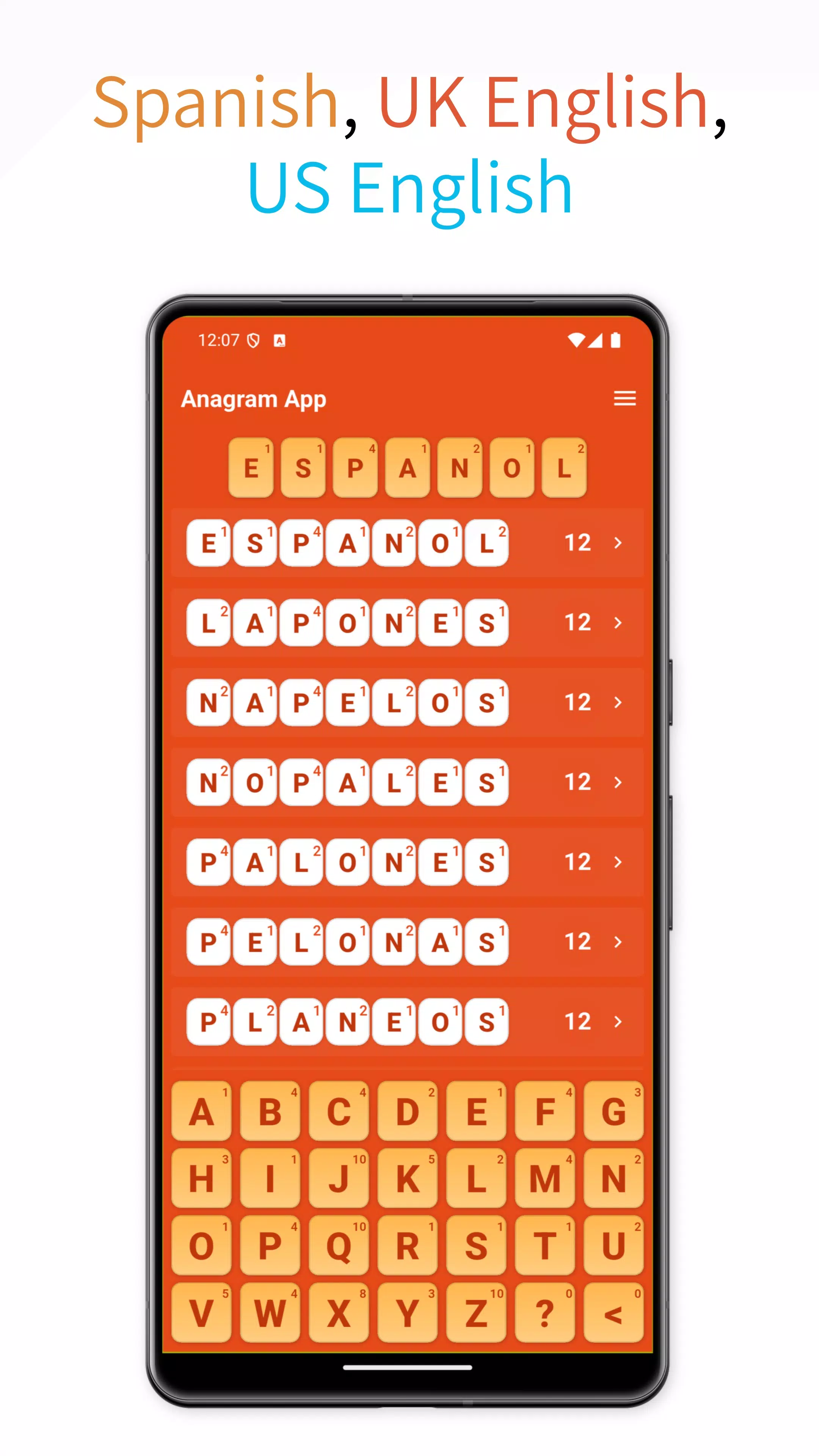 Anagram App Screenshot 5