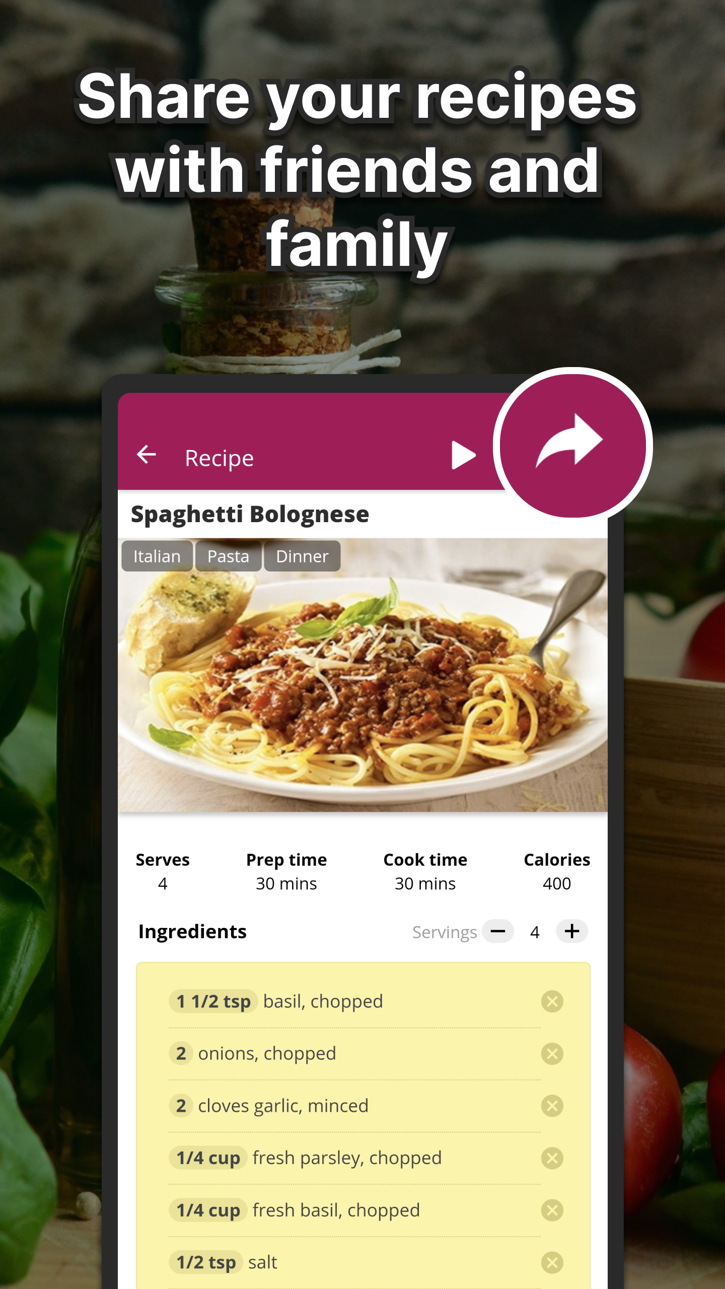 Plan Meals Screenshot 5