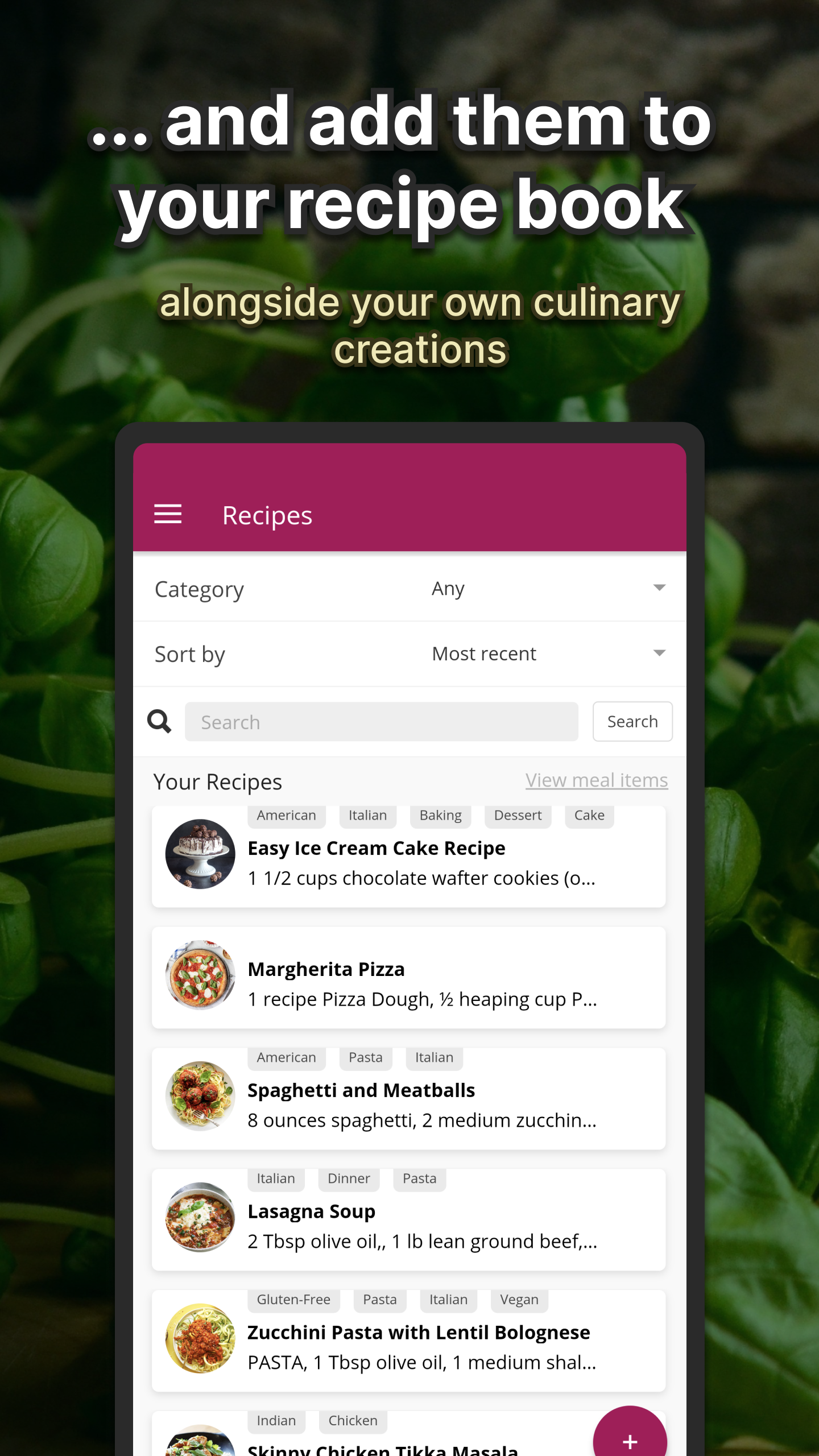 Plan Meals Screenshot 4