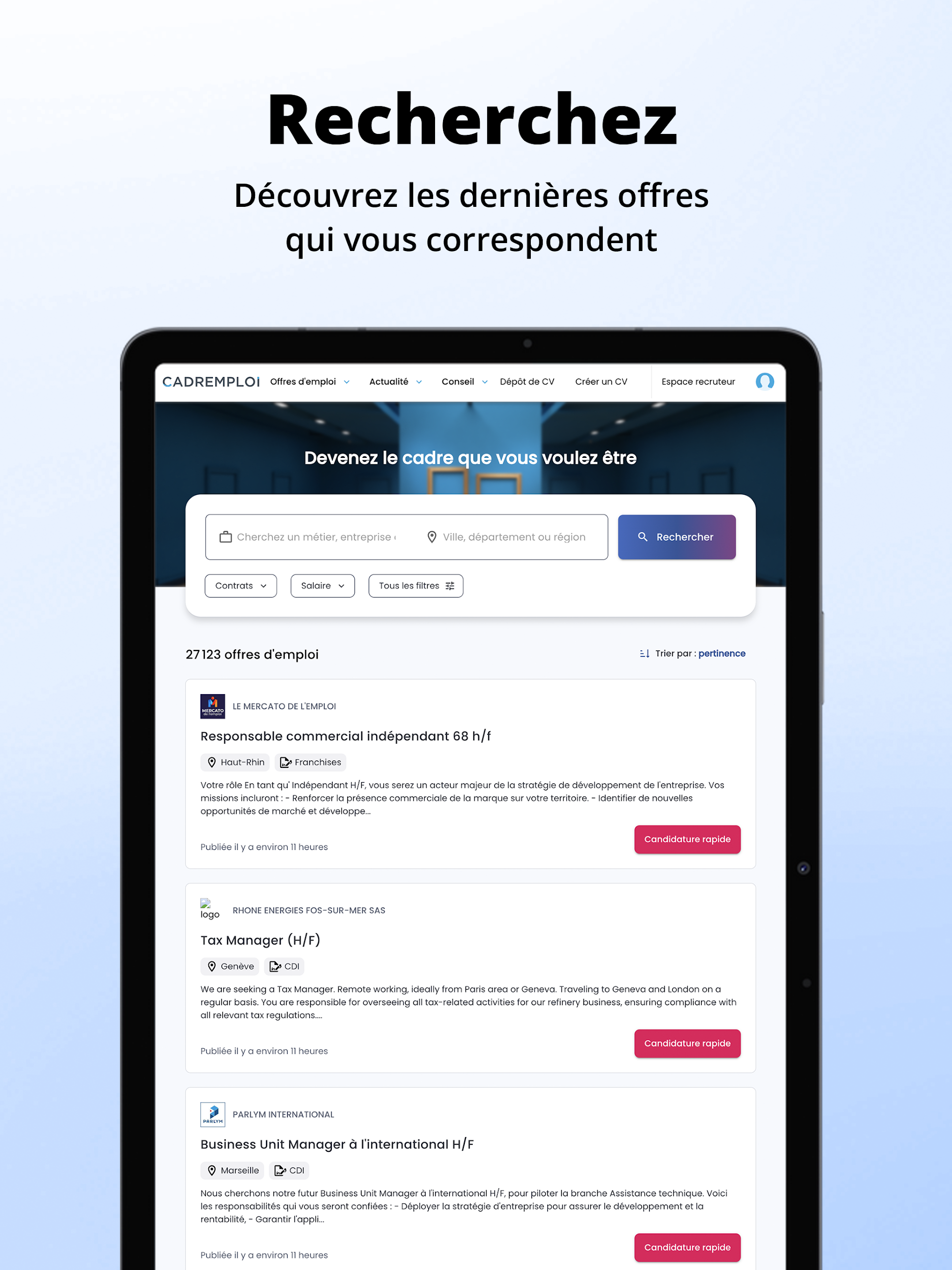 Cadremploi Screenshot 6