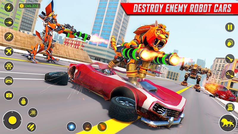 Lion Robot Car Game:Robot Game Screenshot 5