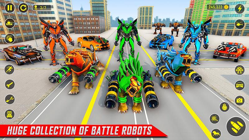 Lion Robot Car Game:Robot Game Screenshot 19