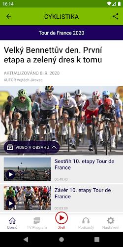 ČT sport Screenshot 3