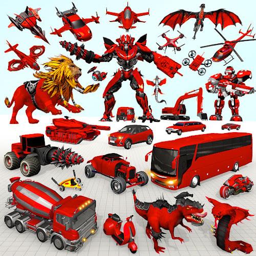 Lion Robot Car Game:Robot Game Screenshot 9