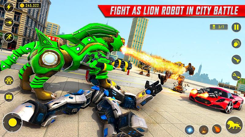 Lion Robot Car Game:Robot Game Screenshot 16