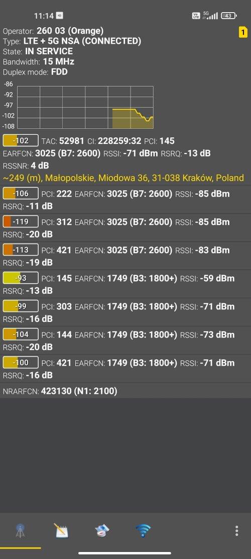 Netmonitor: 5G, Cell & WiFi Screenshot 1