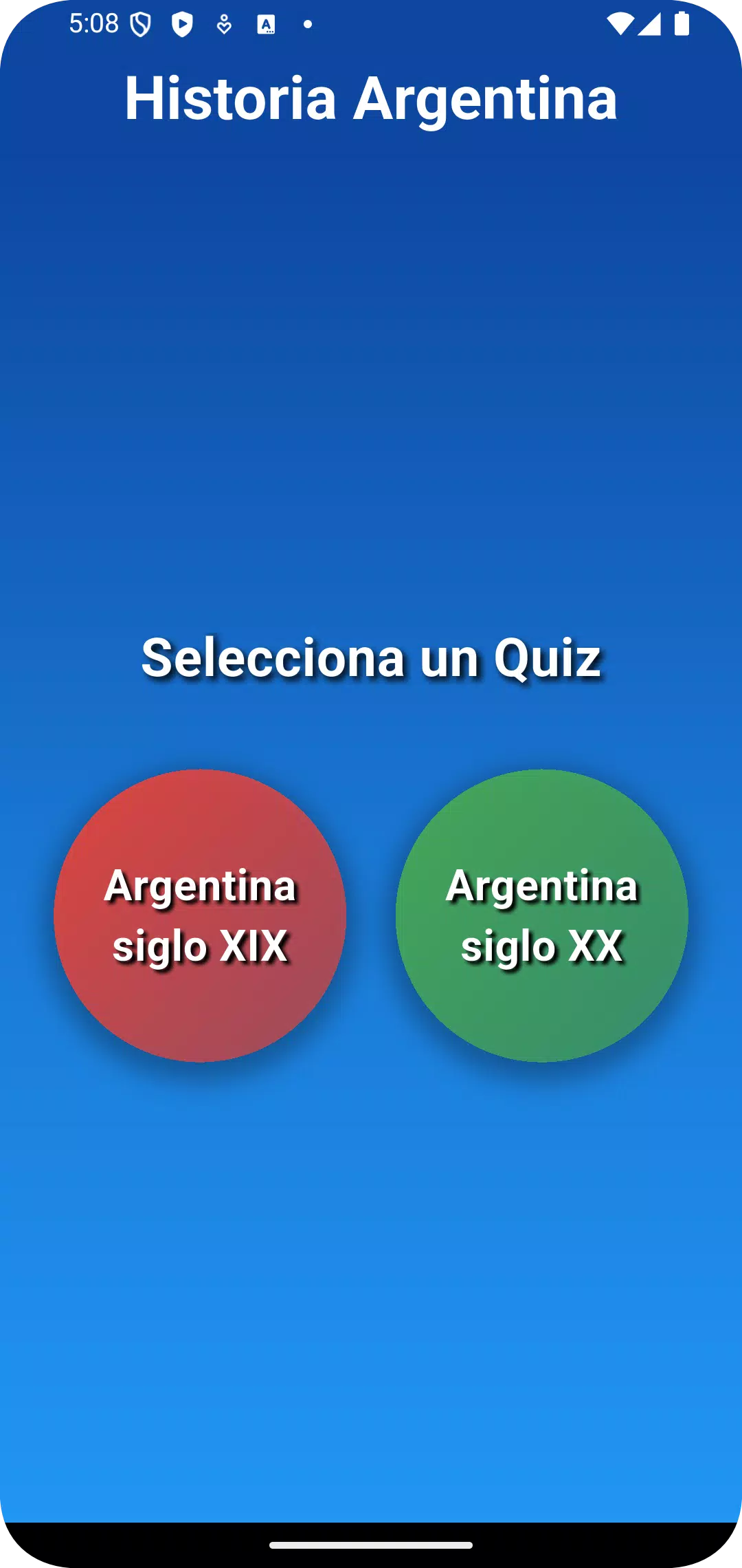 Quiz de historia Argentina Screenshot 2