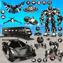 Flying Hawk Robot Car Games APK
